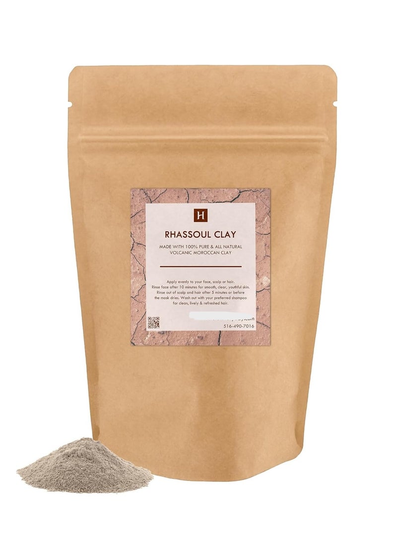 Saaqin Rhassoul Clay - Ghassoul Clay 1 Lb - Moroccan Lava Clay - Detoxifying and Rejuvenating clay by SaaQinÂ® - Image 1